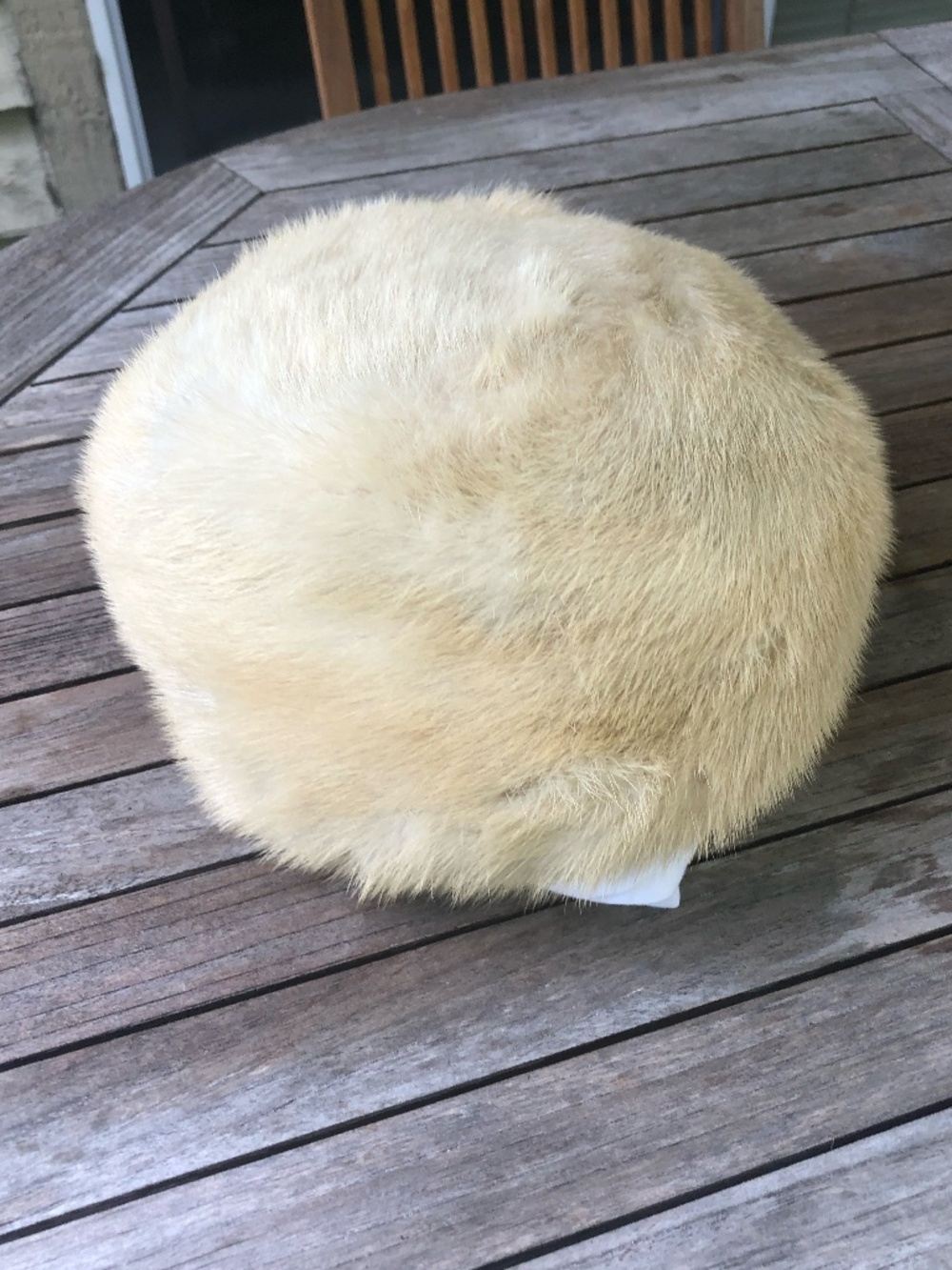 Vintage real mink hat,